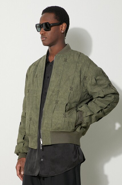 Daily Paper bomber jacket Rasal Bomber Jacket men's green color