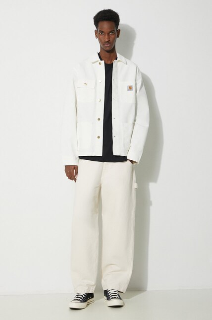 Carhartt WIP denim jacket Michigan Coat men's beige color I031519