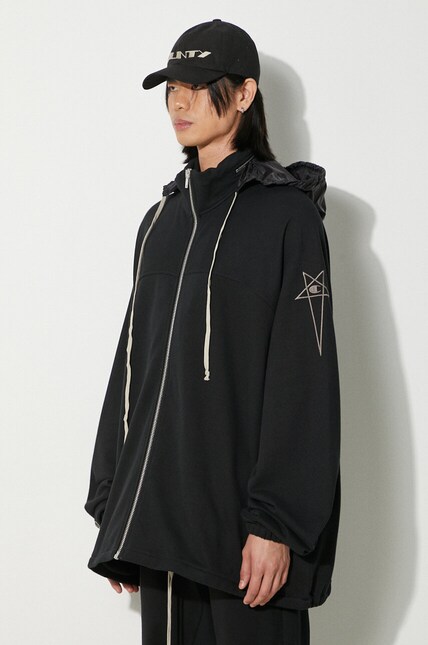 Rick Owens cotton sweatshirt x Champion Jumbo Windbreaker men's