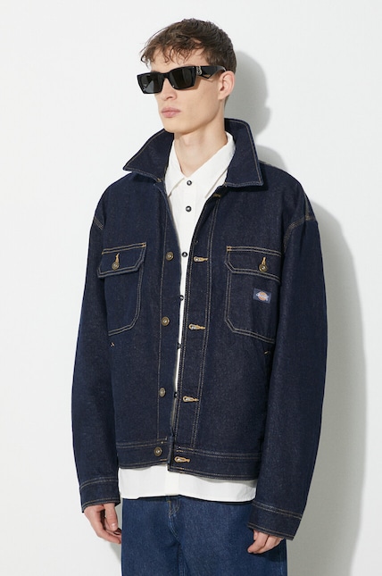 Dickies denim jacket Madison men's navy blue color DK0A4YER at PRM US