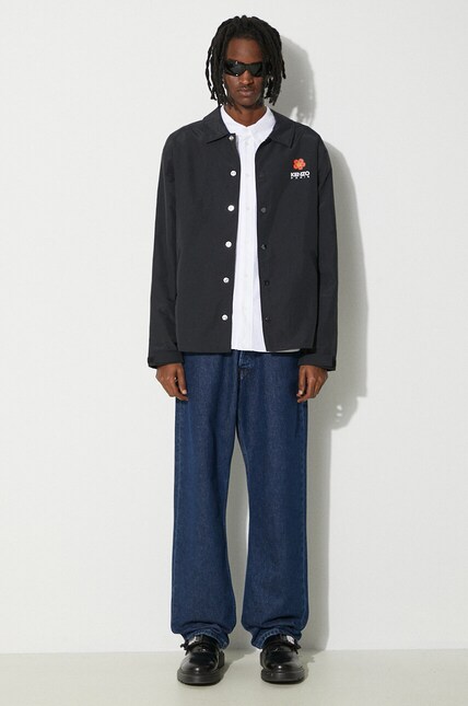 ムスタンジャケット Kenzo jacket Boke Placed Light Coach men's black color