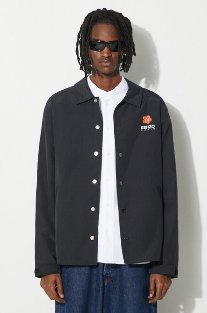  ブラック ジャケット Kenzo jacket Boke Placed Light Coach men's black color