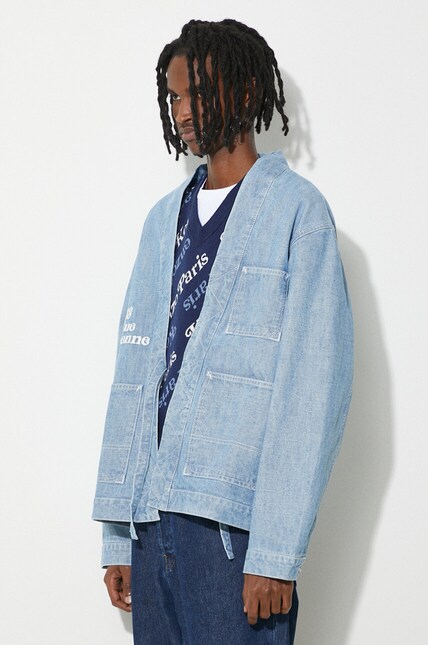 Kenzo denim jacket by Verdy Kimono men's blue color FE55DM1426H4