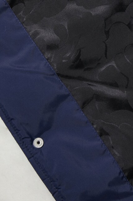 A Bathing Ape jacket Bape Patch Coach Jacket men's navy blue color