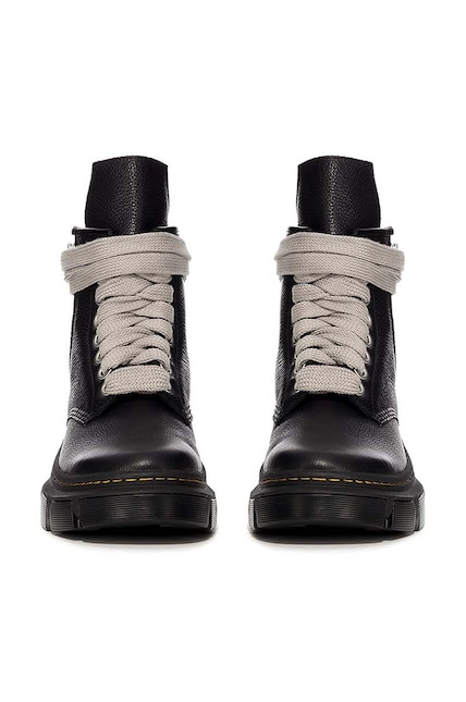 Rick Owens leather ankle boots x Dr. Martens 1460 Jumbo Lace Boot
