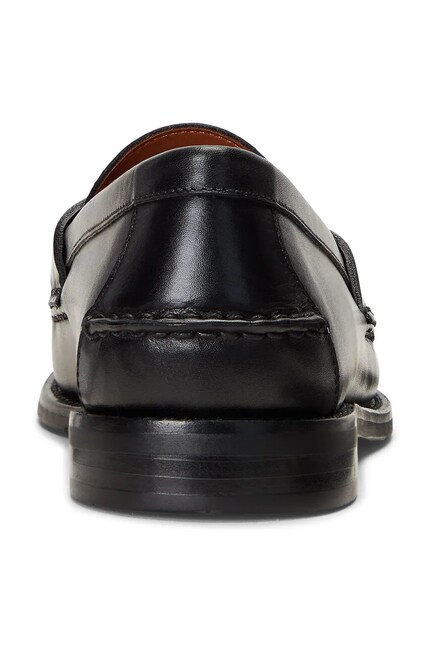 Polo Ralph Lauren leather loafers Alston Penny men's black color