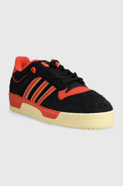 adidas Rivalry 86 Low Black Preloved Red Easy Yellow PRM EU