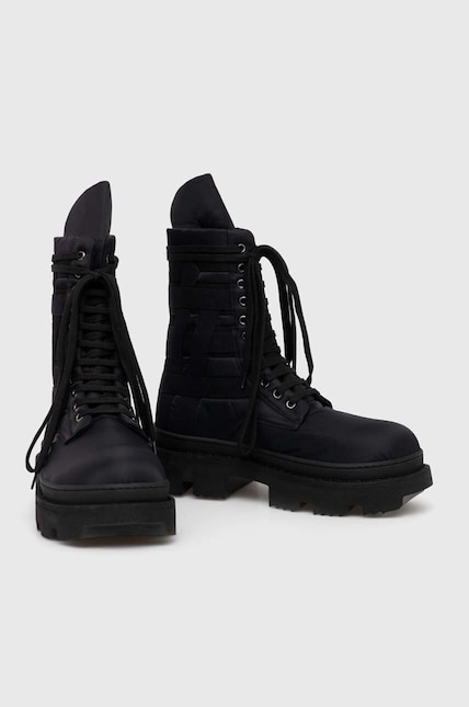 Rick Owens shoes Woven Padded Boots Army Megatooth Ankle Boot men's black color DU01D1851.BRER1.999 at PRM US Rick Owens shoes Woven Padded Boots Army Megatooth Ankle Boot men's black color DU01D1851.BRER1.999 at PRM US