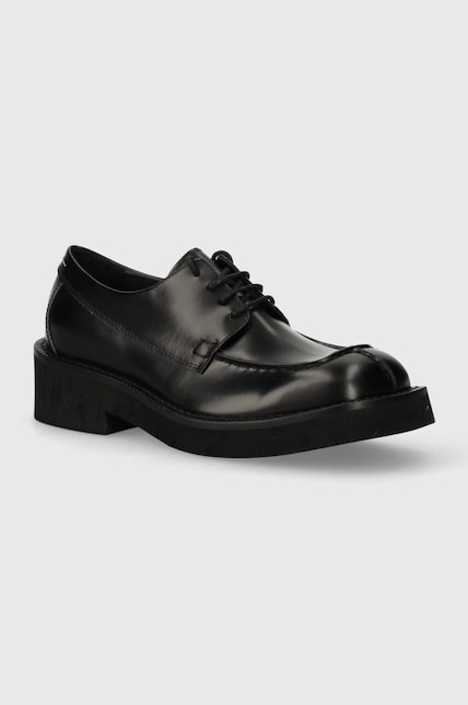 Кожаные туфли MM6 Maison Margiela мужские цвет чёрный SH1WQ0001 на PRM