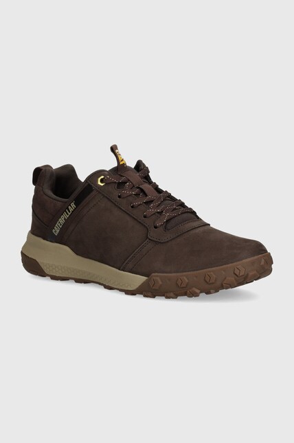 Кросівки з нубуку CAT Footwear HEX CUSH LO колір коричневий