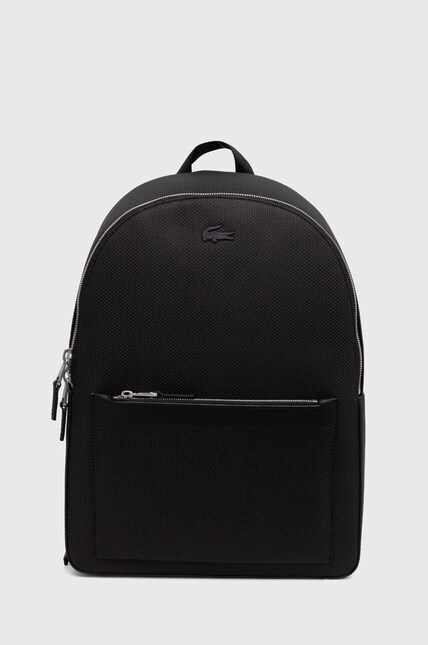 Lacoste leather backpack black color at PRM US