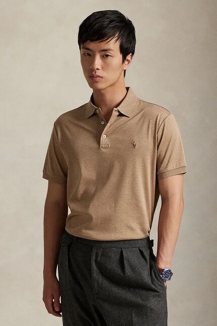 Polo Ralph Lauren polo shirt cotton Men's brown 710704319 at PRM US