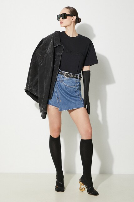 KSUBI denim skirt Rap Skirt Heritage blue color WCO23SK001 at PRM US
