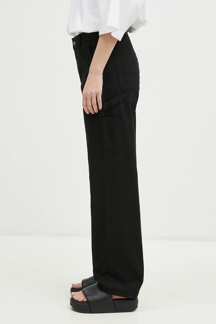 Carhartt WIP cotton trousers Pierce Pant Straight black color