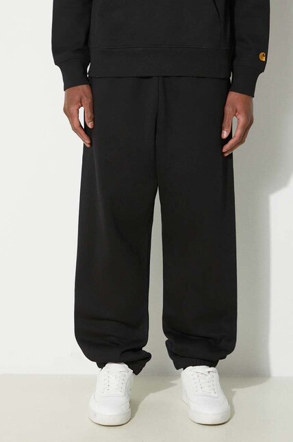 Carhartt WIP joggers Chase Sweat Pant black color smooth I033667