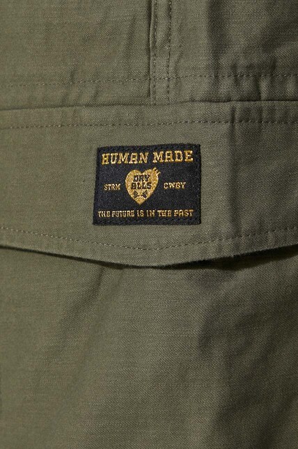 Human Made cotton trousers Military Easy Pants green color