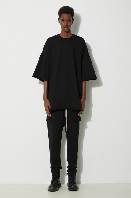 Rick Owens cotton trousers Knit Pants Creatch Cargo Drawstring