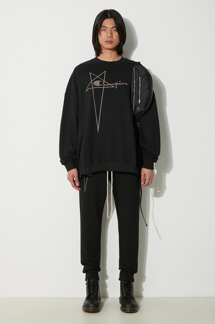 Хлопковые спортивные штаны Rick Owens x Champion Joggers цвет
