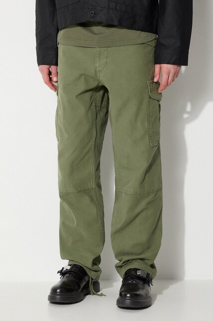 Filson cotton trousers Field Cargo Pants green color FMPAN0016 at