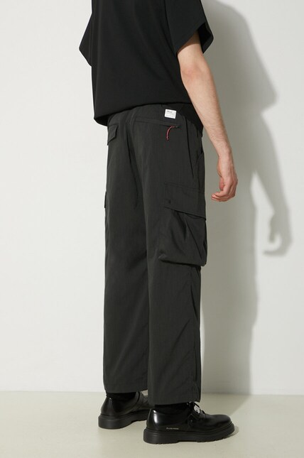 Nanga trousers Hinoc Ripstop Field Cargo Pants men's black color