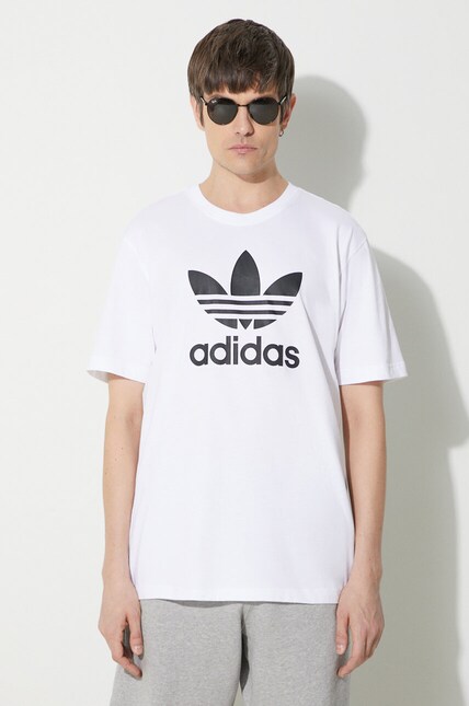 adidas Originals cotton t-shirt Trefoil men's white color IV5353