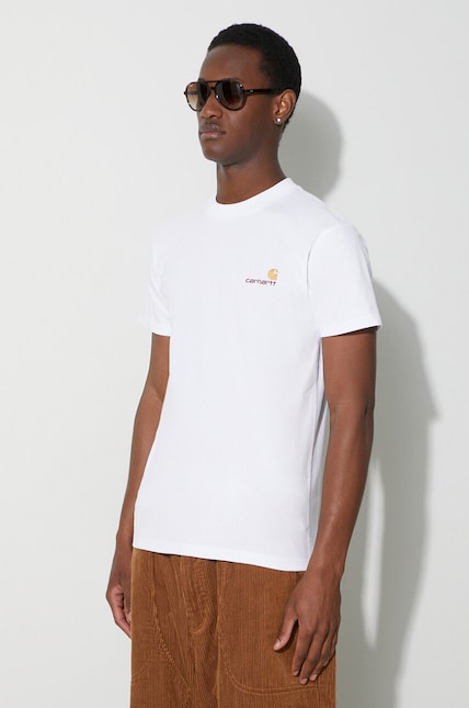 Carhartt WIP S/S American Script T-Shirt White I029956.02XX at PRM US