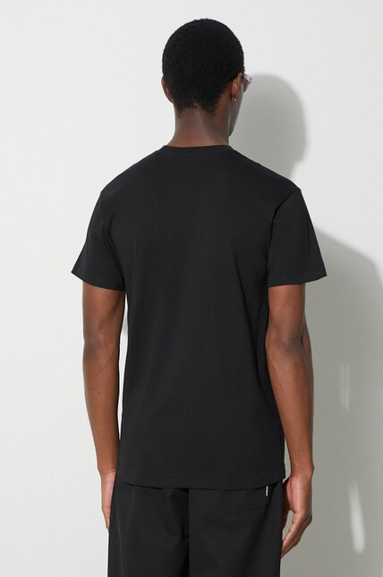 Carhartt WIP cotton t-shirt S/S Chase T-Shirt men's black color