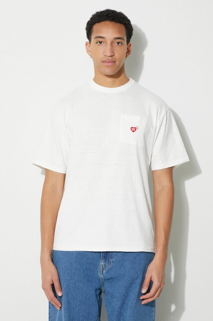 Human Made cotton t-shirt Pocket men's white color HM27CS003 at PRM US