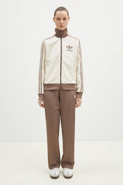 adidas Originals sweatshirt Adicolor women's beige color with an adidas Originals sweatshirt Adicolor women's beige color with an