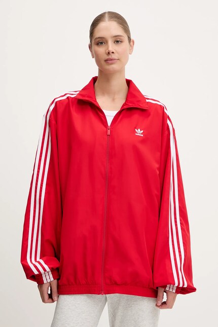 Кофта adidas Originals Oversized Tracktop женская цвет красный с