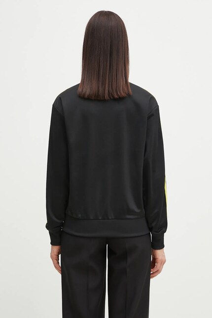 adidas Originals sweatshirt Firebird women's black color with an