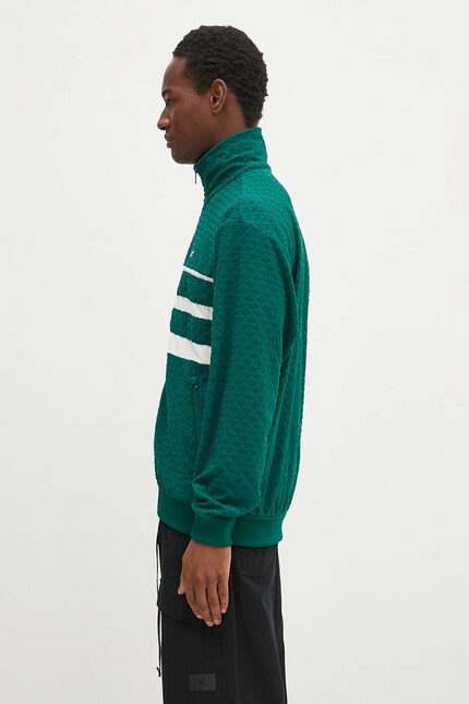 Кофта adidas Originals Q12 MONOGRAM T мужская цвет зелёный узор