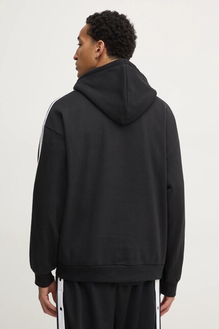 Кофта adidas Originals BAGGY HOODIE мужская цвет чёрный с