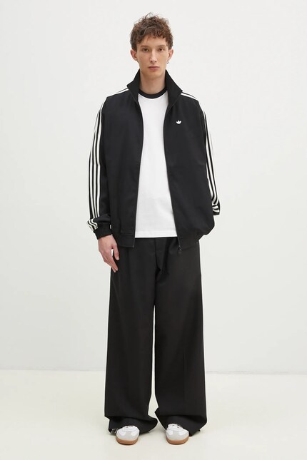 adidas Originals sweatshirt Firebird Tracktop men's black color