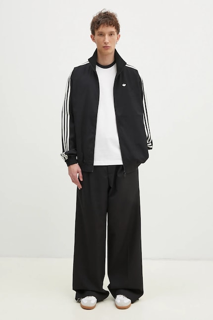 adidas Originals sweatshirt Firebird Tracktop men's black color adidas Originals sweatshirt Firebird Tracktop men's black color