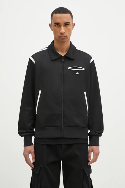 adidas Originals sweatshirt Premium Tracktop men's black color