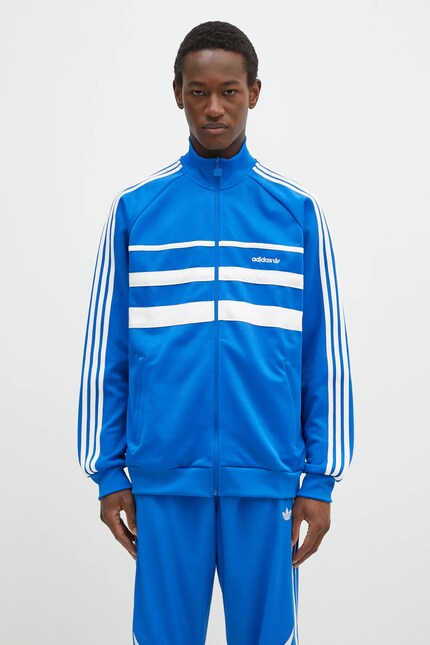 adidas Originals sweatshirt First Tracktop men's blue color JP1044