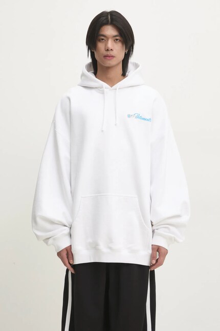 VETEMENTS sweatshirt Only Vetements Oversized men's white color VETEMENTS sweatshirt Only Vetements Oversized men's white color