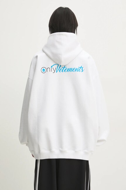 VETEMENTS sweatshirt Only Vetements Oversized men's white color VETEMENTS sweatshirt Only Vetements Oversized men's white color