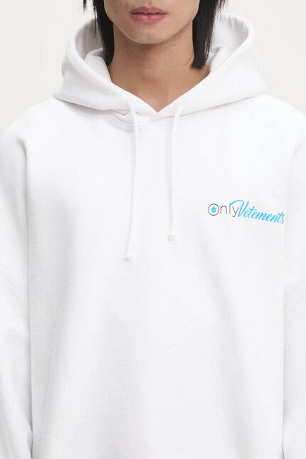VETEMENTS sweatshirt Only Vetements Oversized men's white color