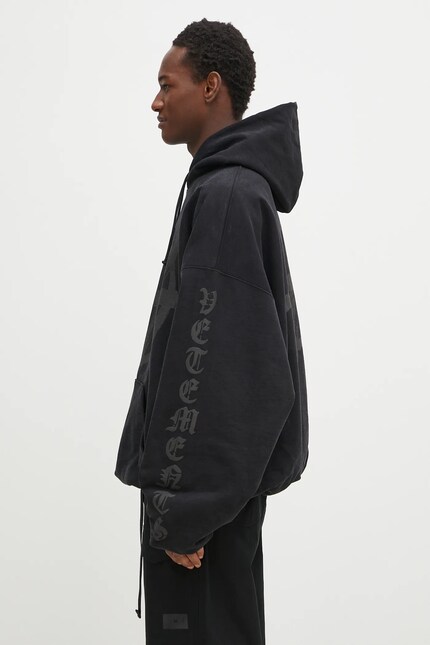 VETEMENTS cotton sweatshirt Double Anarchy Cropped Boxy PRM EU