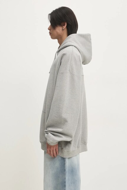 VETEMENTS sweatshirt 3D Oval Logo Oversized men's gray color