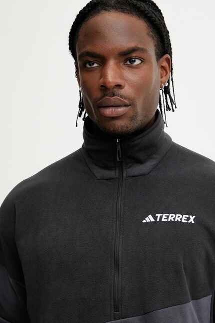 Флисовая кофта adidas TERREX цвет чёрный узор JE1350 | ANSWEAR.ua