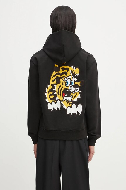 KENZO WMNS) KENZO FW20 Tiger Head Embroidered Pattern hooded Long
