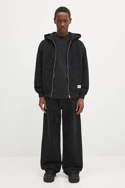 NEIGHBORHOOD cotton sweatshirt Classic Sweat Zip Hoodie Ls black