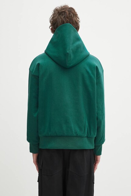 A Bathing Ape cotton sweatshirt College puffy green color hooded