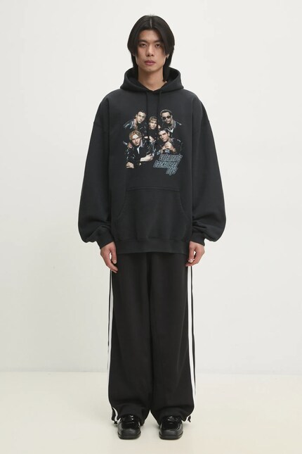 VETEMENTS sweatshirt Backstreetboys Oversized black color hooded