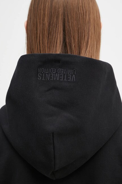 VETEMENTS sweatshirt Vetements.Com Oversized black color hooded
