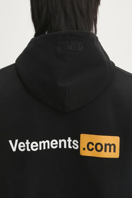 VETEMENTS LIMITED EDITION パーカー VETEMENTS sweatshirt Vetements.Com Oversized black color hooded