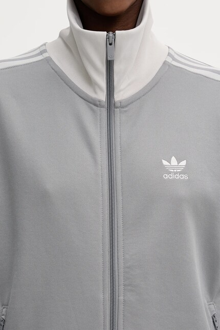 adidas Originals sweatshirt Classic Track Top gray color with an